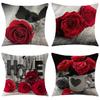 New European Classical Pillow Cover Valentine's Day Pillow Red Office Sofa Pillow Cover