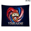 Custom Name PFC CSKA Moscow Printed Tapestry – Wall Hanging for Bedrooms, Dorms, and Home Decor