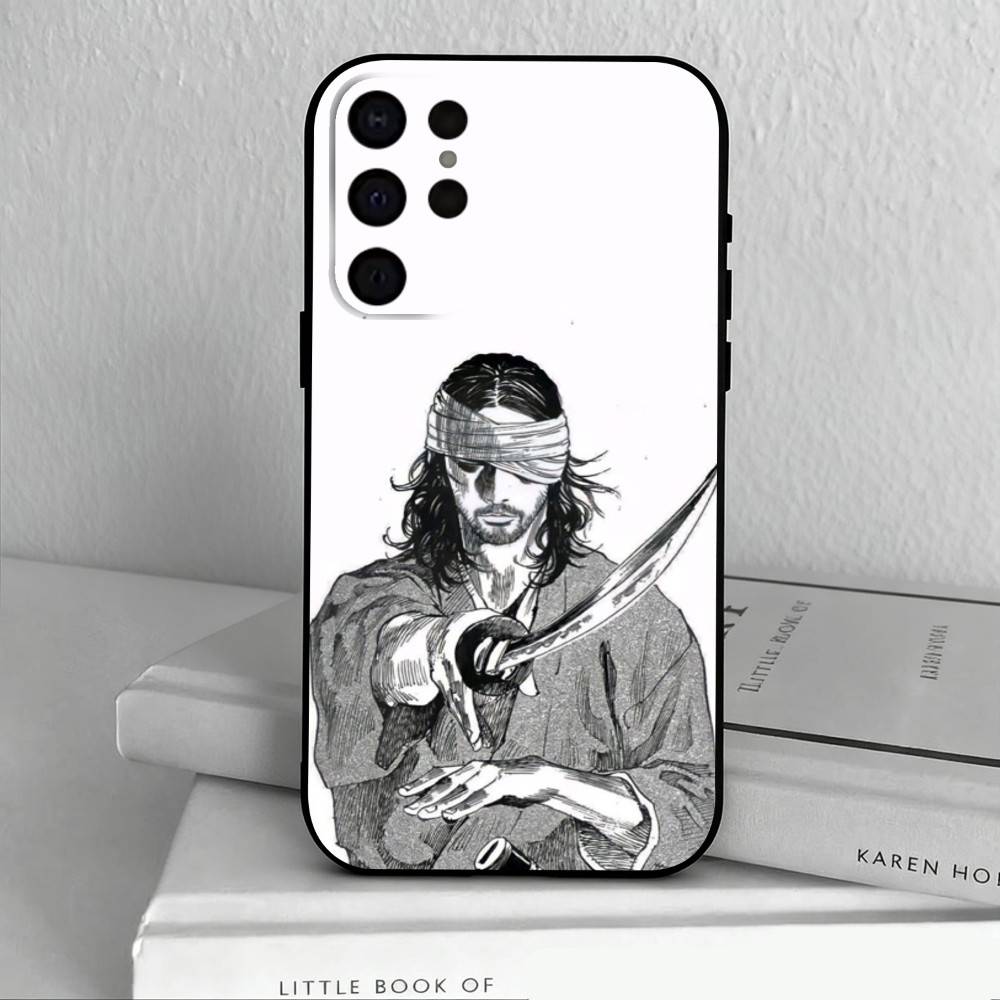 M-Miyamoto V-Vagabond M-Musashi   Phone Case For Samsung S25,S24,S21,S22,S23,S30,Ultra,S20,Plus,Others Soft Black Cover