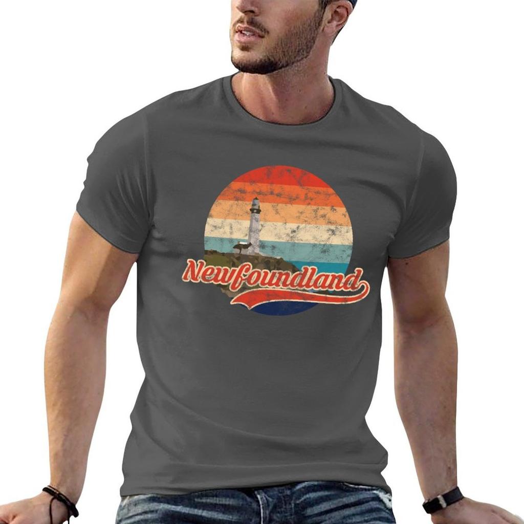 Vintage Lighthouse Newfoundland and Labrador Gifts Souvenirs Clothing TShirt Unisex t shirt cotton TShirt