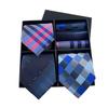 Men'S Gift Box Tie, Fashionable Business Striped Tie Square Scarf Combination Set, Luxury Gift Box.
