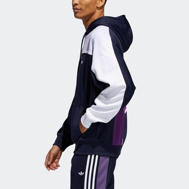 adidas Мужская толстовка с капюшоном Originals Series с градиентным логотипом Trefoil Топы Legend Ink FM1575
