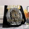 1PC Bbs Gear Logo Custom Name Patterned Flannel Blanket Suitable For All Seasons For Home Decor Warmth And Comfort Gifts Holiday Present
