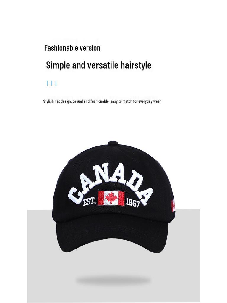 Мужская и женская модная вышитая бейсболка - Повседневный, универсальный солнцезащитный козырек для весны и осени