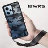 (Comes with Wrist Strap)ibmrs for Xiaomi Note12 Pro/POCO X5 PRO 5G ,camouflage Simple Shockproof Phone Protective Case