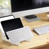 Acrylic 3 Tier Keyboards Display Stand, Desktop Clear Rack Computer Storage Shelf, Keyboards Storage Holder Trays, Mechanical Keyboard Holders for
