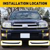 2Pcs For 2003-2005 Toyota 4Runner Front Bumper Grille Headlight Filler Trim Kit