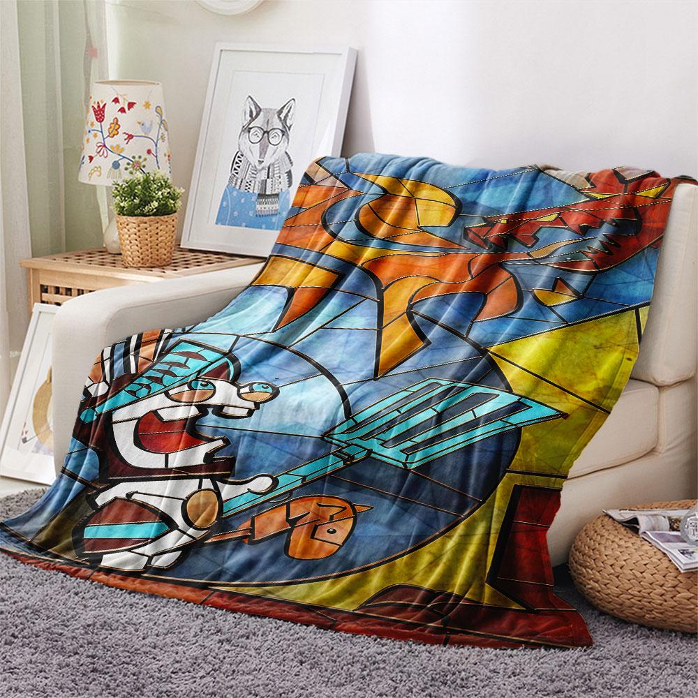 1PC Rabbids Invasion Madness Blanket, High quality Comfortable for All Seasons, Home Decor, Warmth and Comfort