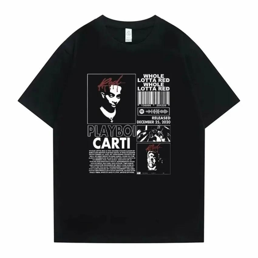 Hip Hop Playboi Carti Punk Is Not Ded Opium Saves Lives Print Tshirt UnisexOversized T Shirt Cotton Tee Hip Hop T-shirt Topa