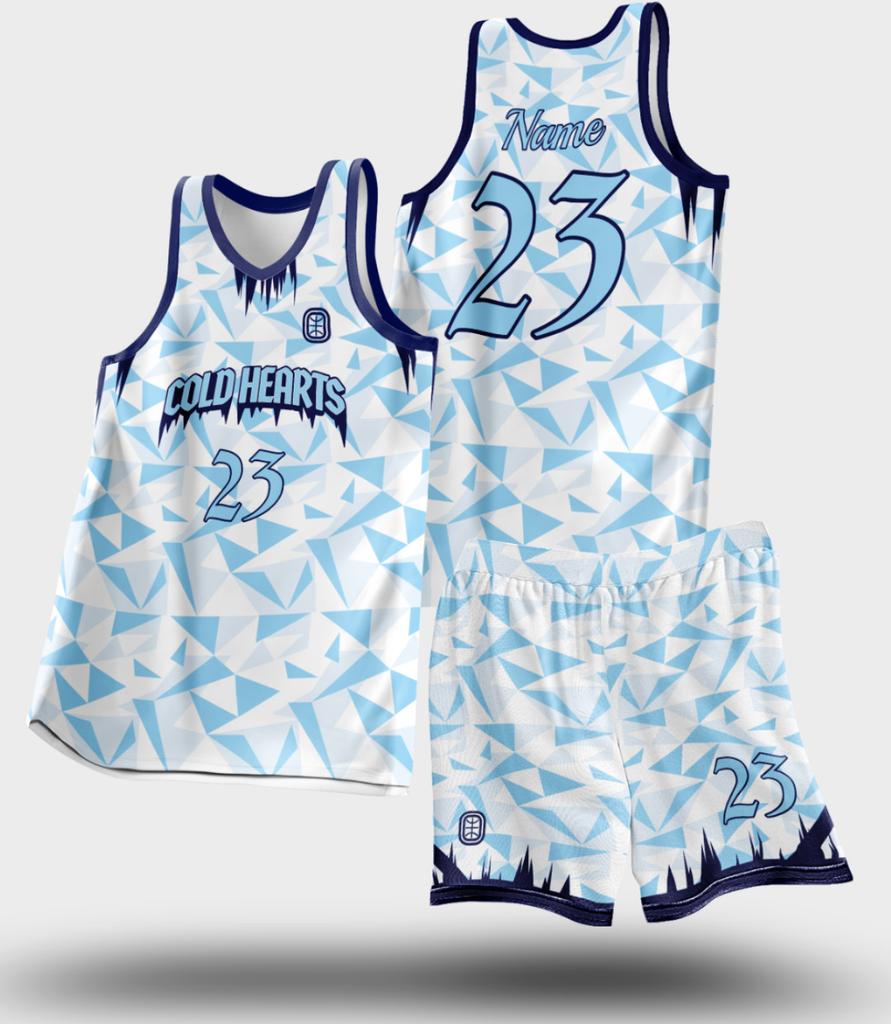 Digital printing basketball jersey set men's and women's game sports jersey training camp team full body printing personalized jersey customization