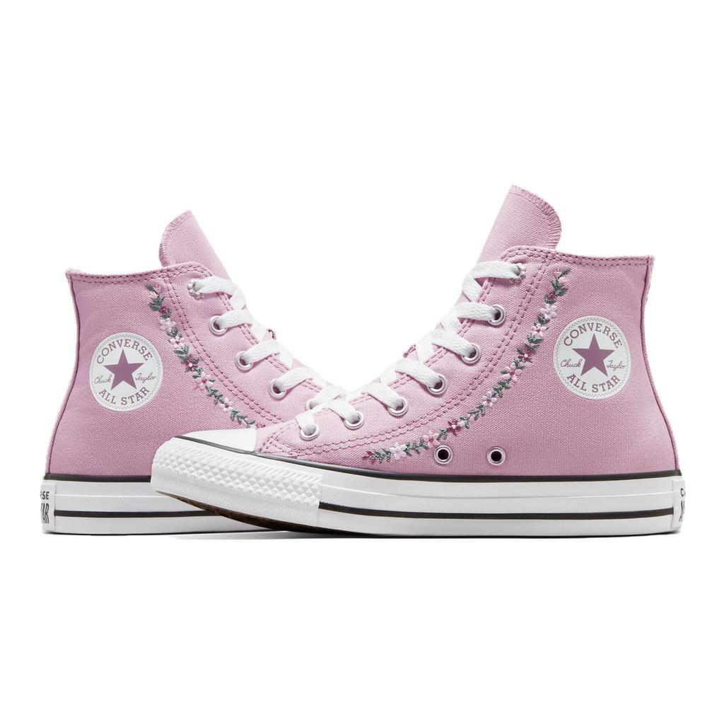 Converse Chuck Taylor All Star Удобные Универсальные Высокие Кеды из Канваса Детские Кроссовки Розовые A04719C