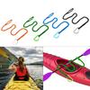 2Pcs Elastic Kayak Paddle Leash With Safety Hook Adjustable Paddle Holder Tool Lanyard AntiLost Rope Canoeing Accessory