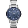 Мужские механические автоматические часы Renato Blue Metal Silver AR60037