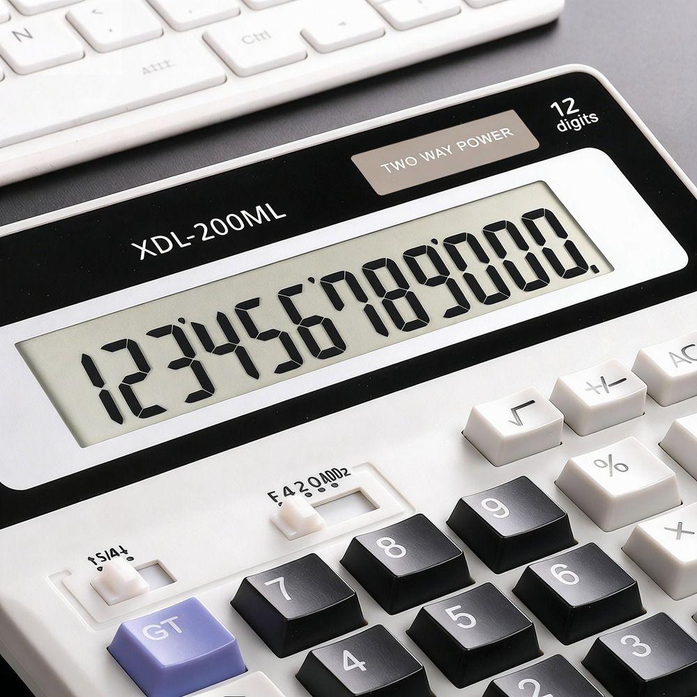 Dual Power Calculator LCD Display Financial Accounting Calculator  Accounting Tools