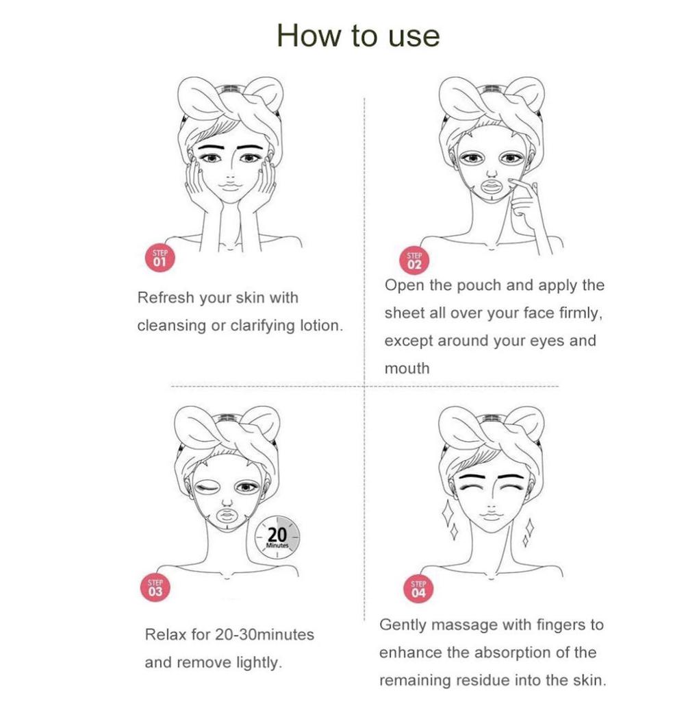 FARM STAY Пакет масок Visible Difference, гранат, 23 мл (3 варианта)