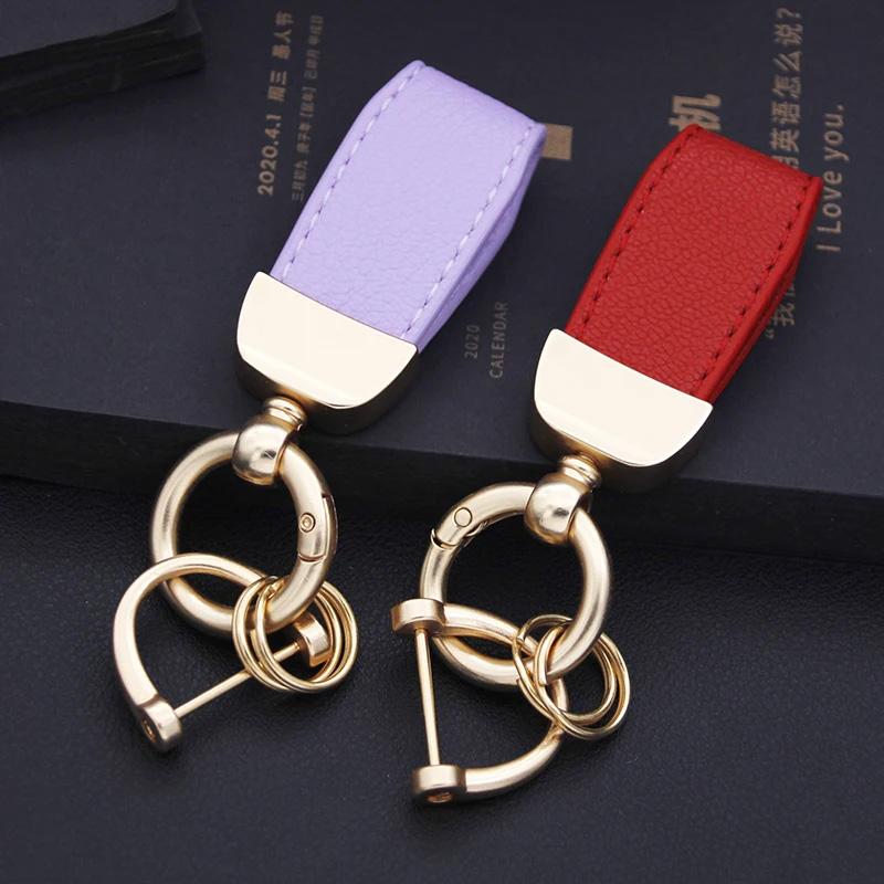 1 шт. Брелок высокого класса с узором козы Новый французский брелок для ключей от машины Аппаратная фурнитура Держатель для ключей Высококачественный брелок из кожи ягненка