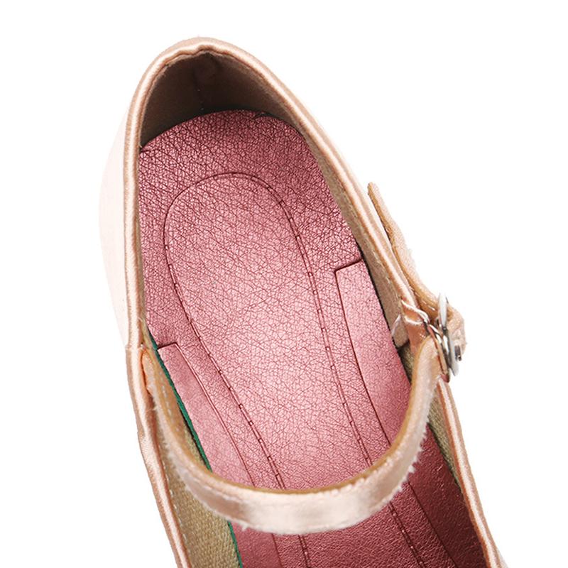 Fashion Professional Women's Latin Dance Shoes Silk Close Toe Waltz Tango Cha Ballroom Party Dance Shoes Heeled 5.5CM