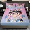 3pcs K-Pop Demon Hunters Print Coreless Bed Sheet Set Multiple Sizes Soft Bed Cover Bedroom Bedding Decoration Machine Washable