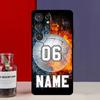 ПЕРСОНАЛИЗИРОВАННЫЙ ЧЕХОЛ с номером и именем для Samsung Galaxy S20 FE S21 FE S22 S23 Ultra Note 20 10 S8 S9 S10 Plus - Хоккейный БАСКЕТБОЛЬНЫЙ