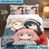Custom Name 3PCS Fantasy Adventure Anya Bedding Set,Including  Duvet Cover And 2pcs Pillowcases Perfect for Bedroom,Dormitory,Fan Christmas gift