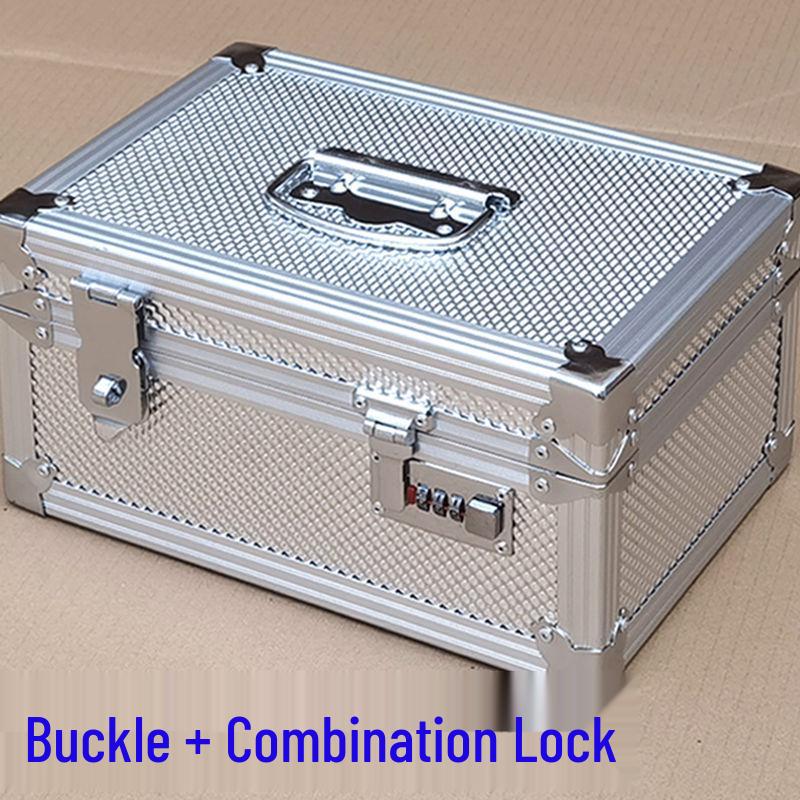 Большой запираемый ящик для хранения денег и документов из алюминиевого сплава