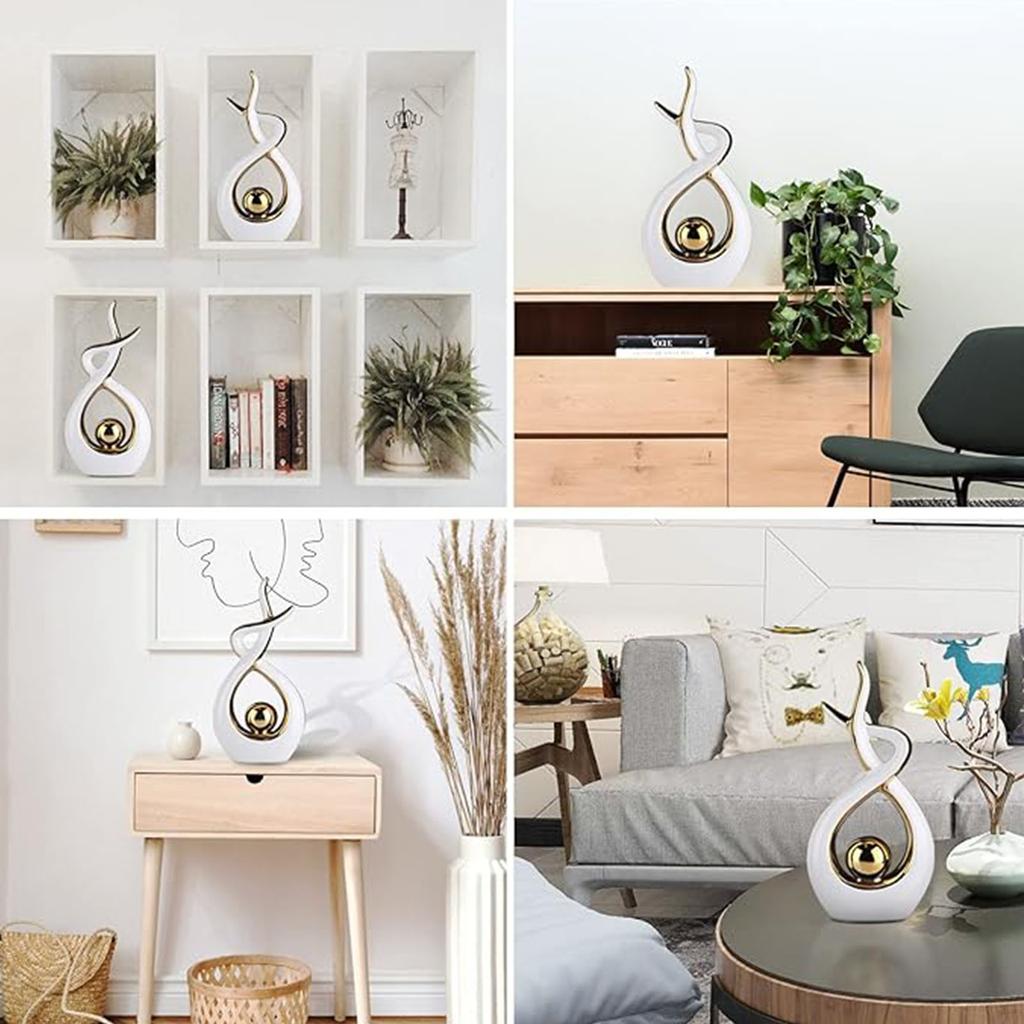 Украшение для дома Современное абстрактное искусство Керамическая статуя Украшение обеденного стола Столовая Офисное ядро Украшение гостиной Кофе