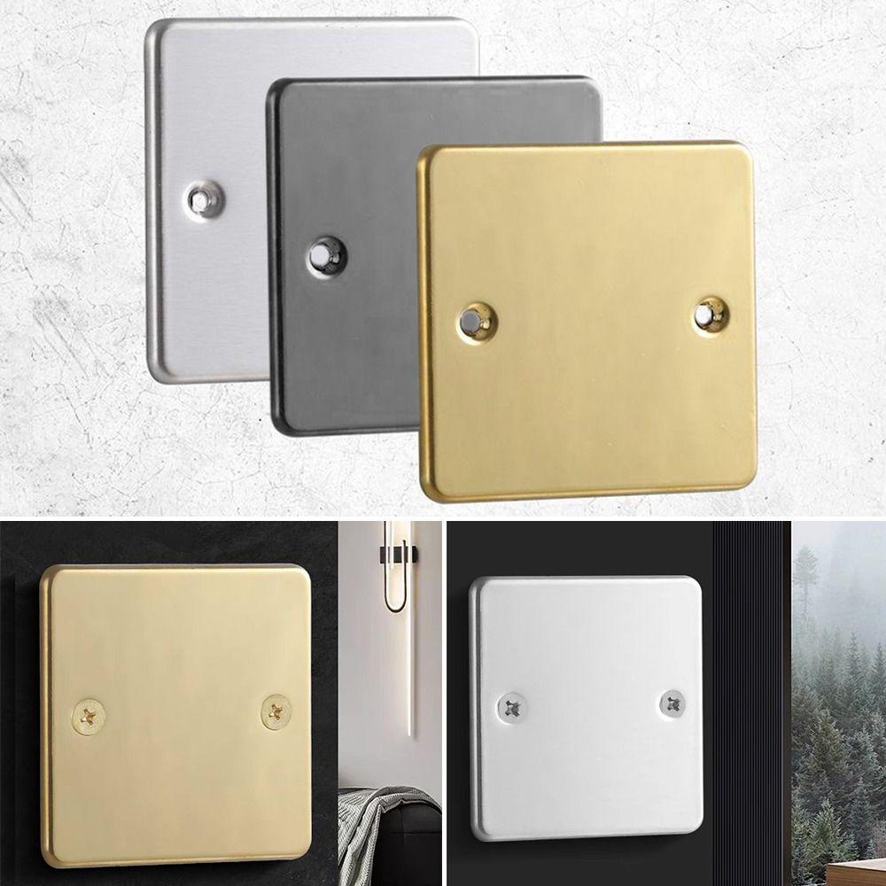 86 /120 Type Bottom Box Panel Stainless Steel Blank Panel New Switch Socket Panel