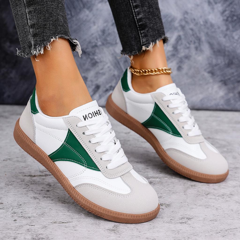 Fashion Women Casual Sneakers 2024 New Comfortable Big Size Women Trend Lace Up Sports Shoes Fashion Non Slip Sneakers Spring Autumn