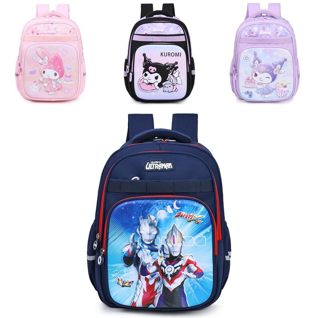 Cute Melody Kuromi Ultraman Capybara Pattern Children Backpack For Elementary Students