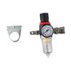 1/4 Inch AFR-2000 Air Filter Water Separator Trap with Adjustable Pressure Regulator for Compressed Air Systems