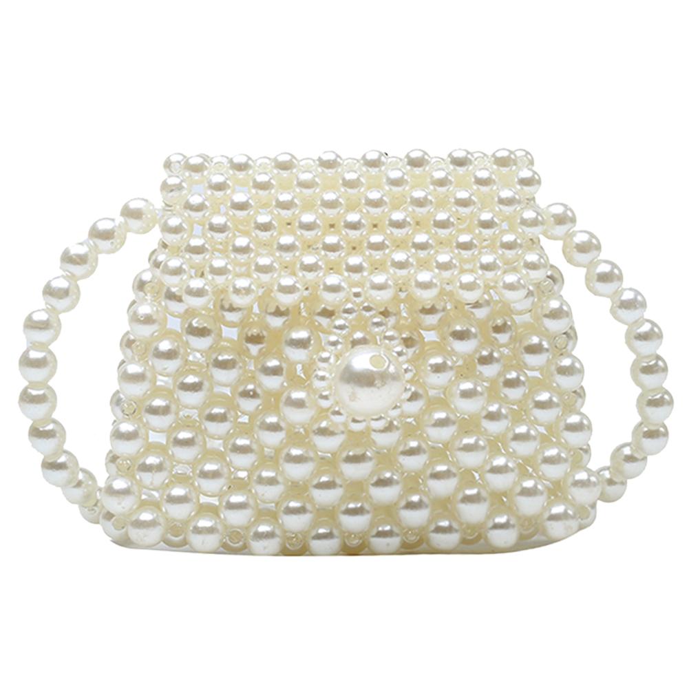 Женская повседневная однотонная сумка-кошелек, повседневная жемчужная мини-сумка-мессенджер с жемчугом, ретро женская сумочка с помадой, сумки на плечо