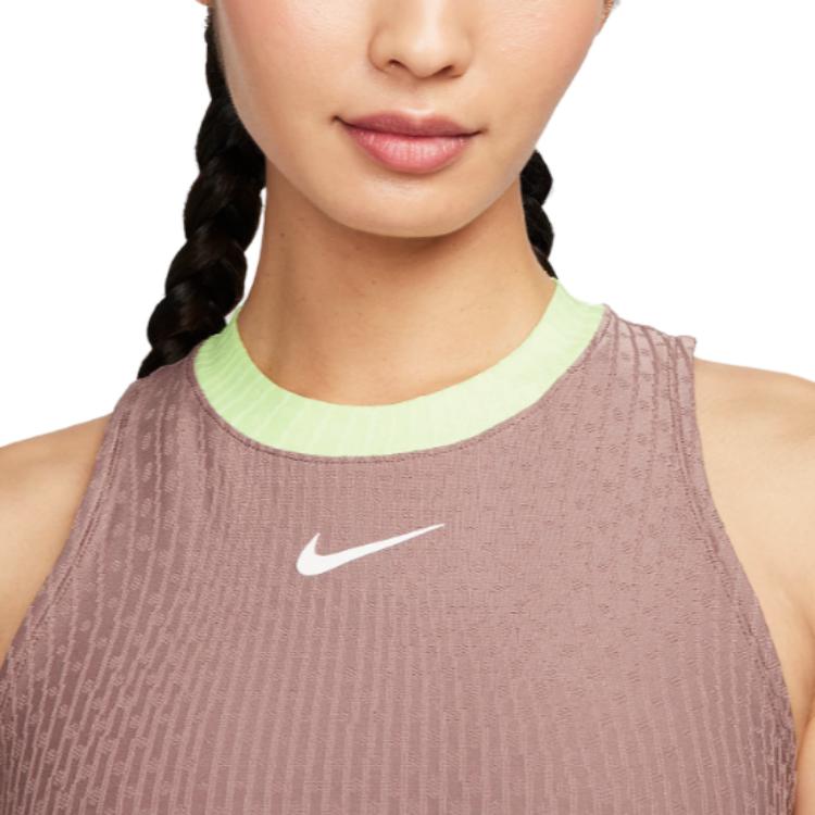 Nike Жилет с круглым вырезом и логотипом Color Block, женские топы, дымчато-фиолетовый FD5636-208