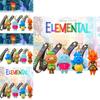 Cute Elemental City Pvc Keychain For Kids And Adults