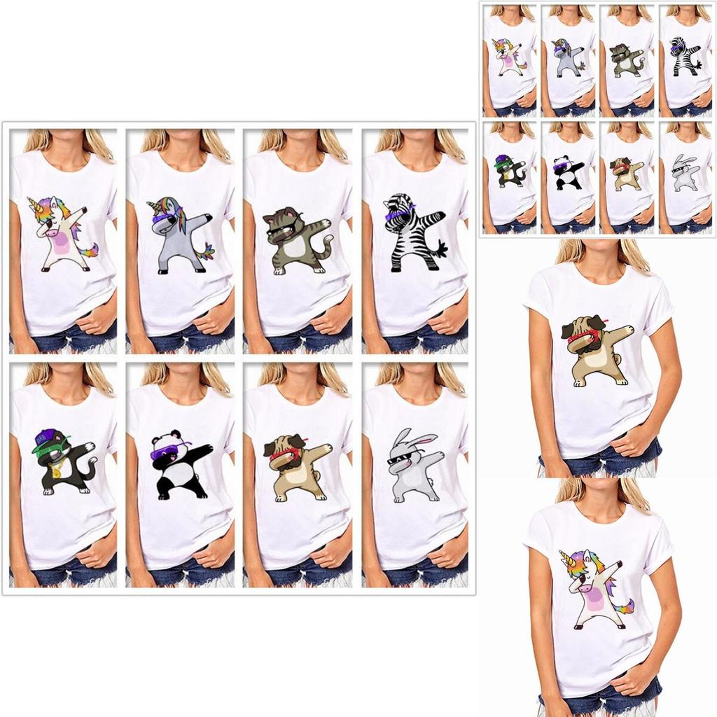Camiseta Dab Divertida Baile Unicornio Perro Gato Oso Dabbing Tshirt Tee