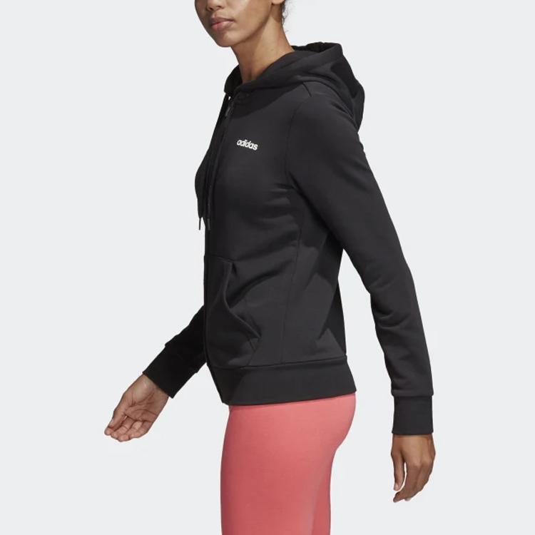 adidas Тренировочная куртка с капюшоном унисекс верхняя одежда черный DP2414