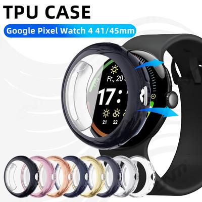 Чехол для Google Pixel Watch 4 41мм 45мм Полное покрытие Бампер Мягкий ТПУ Защитный Чехол-накладка - Аксессуары для Google Watch4