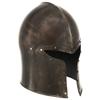 VidaXL Antique Medieval Knight Helmet for LARP Silver Steel