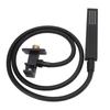 Wall Mounted Shower Set Black High Pressure Shower Head with G1/2 Caliber for Bathroom