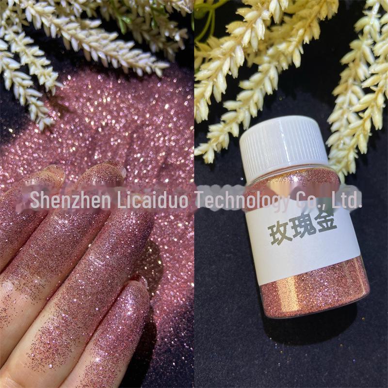 Блестящая пудра для ногтей 0,2 мм для самостоятельного нейл-арта с быстросохнущим клеем Crystal, маслом Quicksand и наполнителем Mahjong