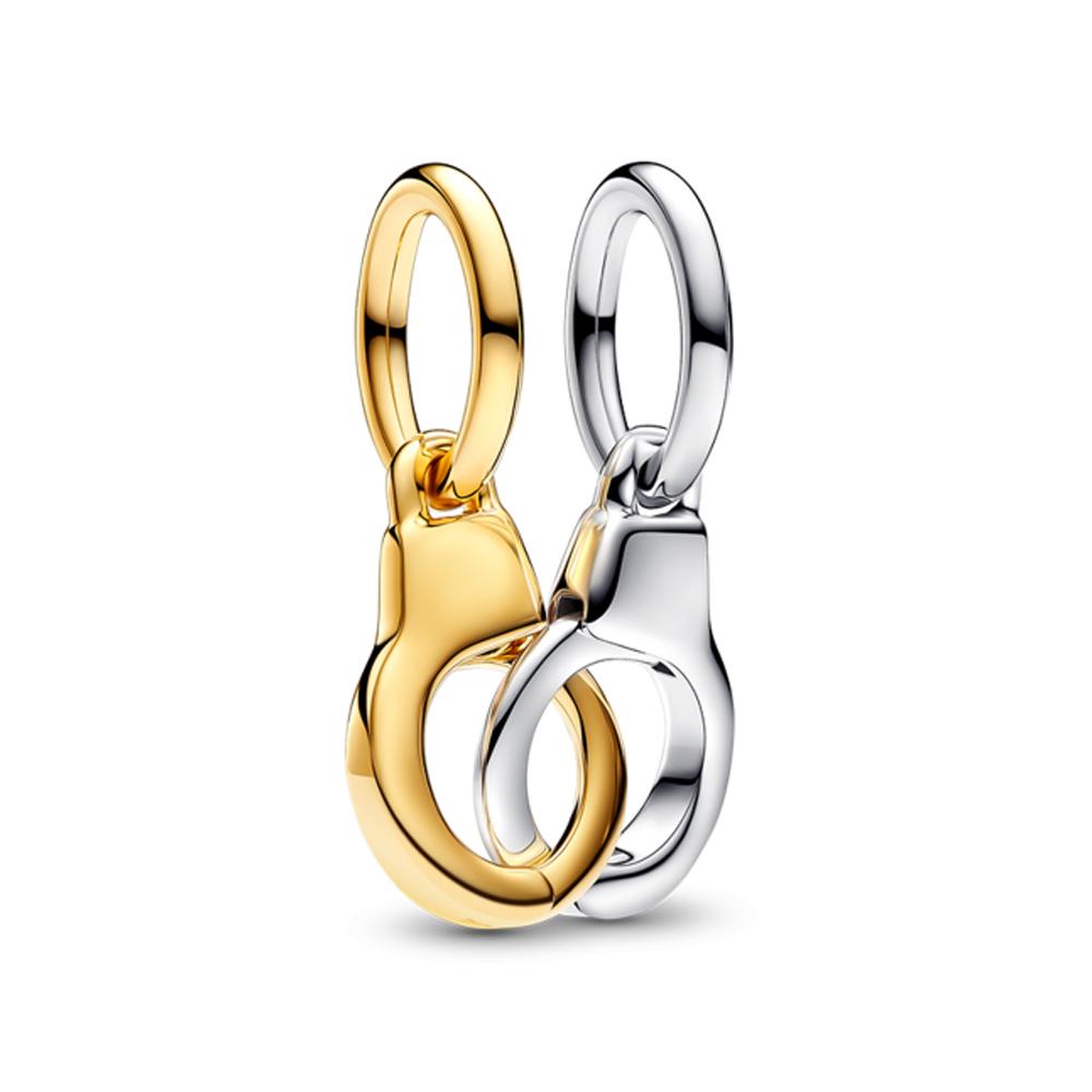 Классическое золотое проволочное сердце и сверкающий циркон из стерлингового серебра 925 пробы, подвеска-шарм "Ангел" для DIY-женского браслета, аксессуары для кулона