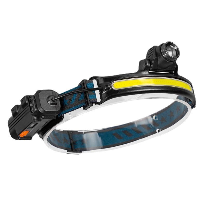 Светодиодная фара XPG+COB: USB-зарядка, датчик масштабирования, многофункциональный для рыбалки на открытом воздухе