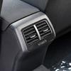 Bright Carbon FIber Car Rear Row AC Outlet Vent Sticker For VW Golf 7 2014-