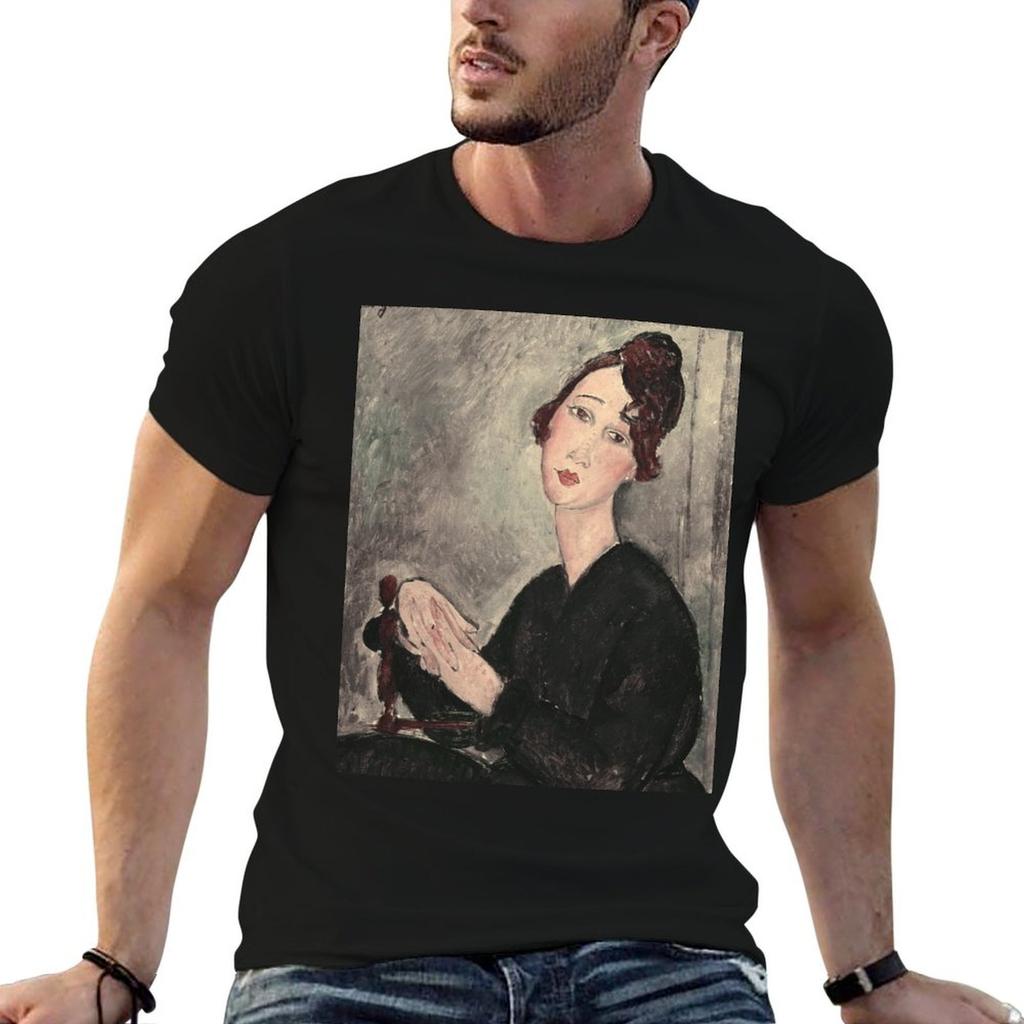 Portrait of Dedie Hayde by Amedeo Modigliani TShirt Lightweight Sport Basic TShirt