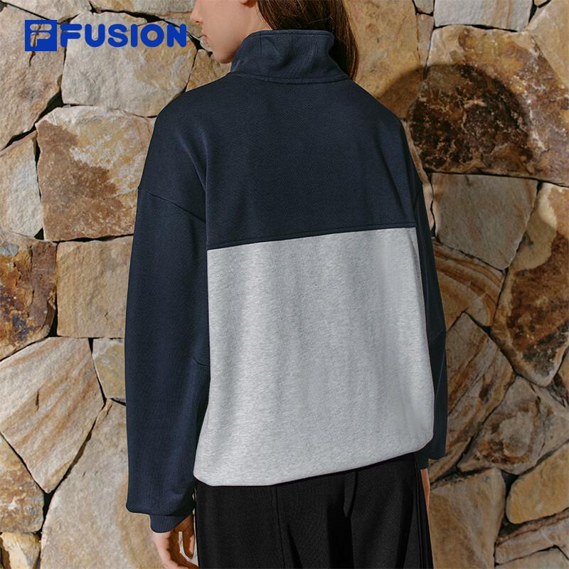 FILA FUSION Women's Half-Zip Mock Neck Knit Pullover