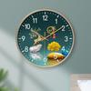 14-inch 35cm Chinese Style Home and Wealthy Wall Clock Home Living Room Dining Room Mute Wall Clock Table