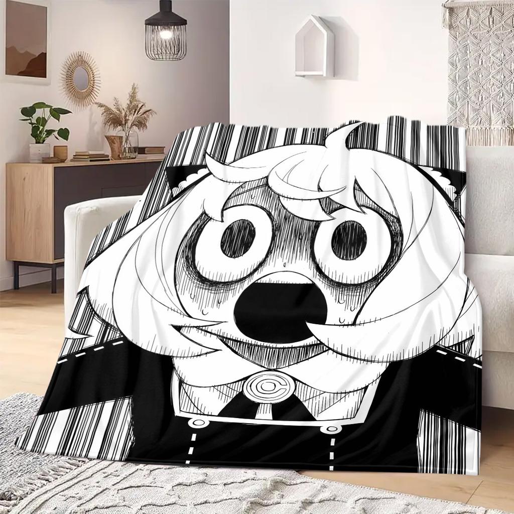 SPY×FAMILY Flannel Blanket Printed Design For Bedroom Sofa Bed Chair Travel Picnic -HE1