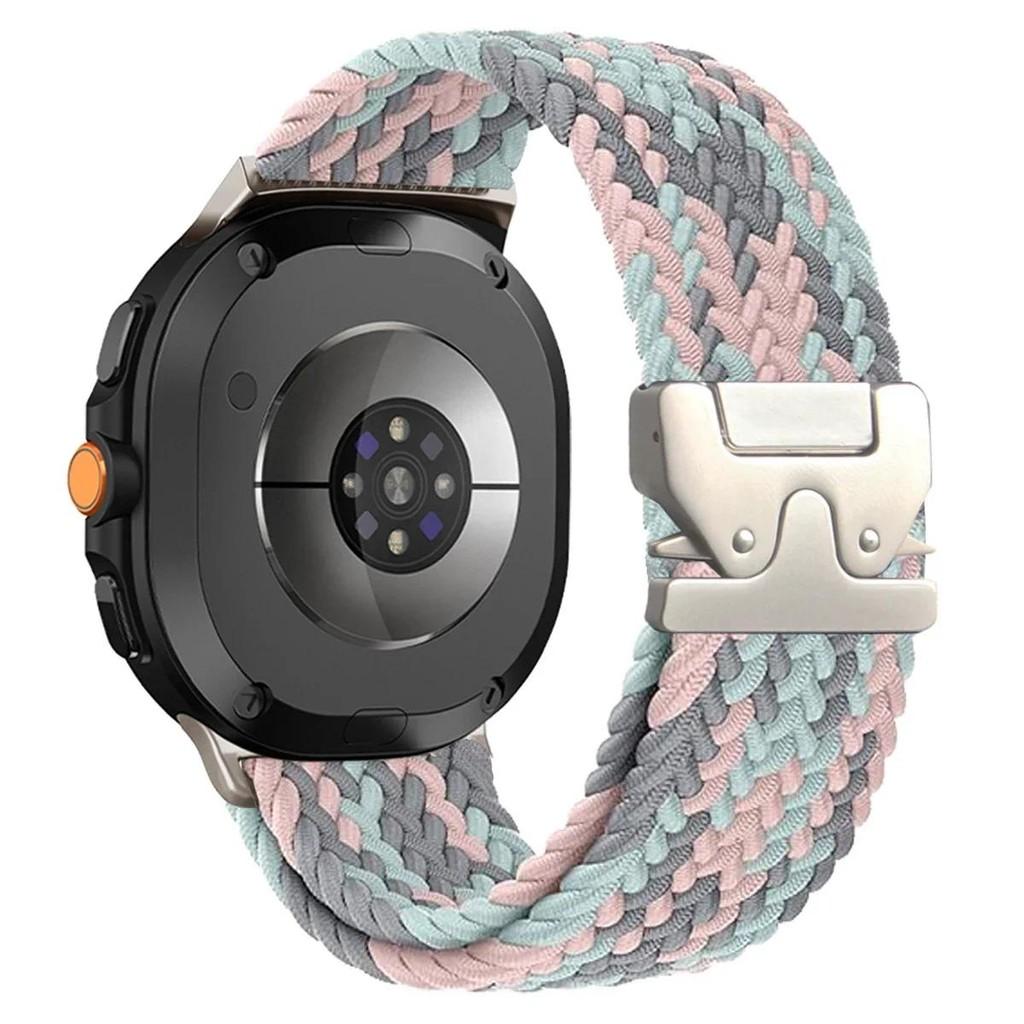 Парашютная пряжка Эластичный нейлоновый ремешок для Samsung Galaxy Watch 8 40/44 мм Ремешок для Galaxy 8 Classic 46 мм Спортивный Люксовый Браслет