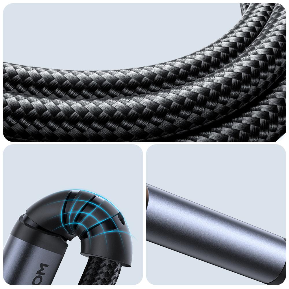 Joyroom Высококачественный аудиокабель-адаптер 3,5 мм на USB-C - 1,2 м, черный