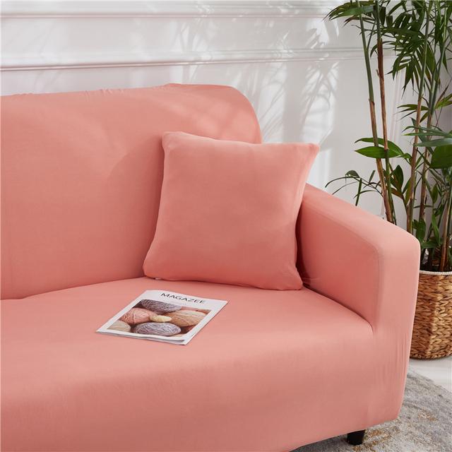 Эластичная эластичная подушка с однотонным принтом Cojines Decorativos Para Sofa Capa De Almofada Coussin De Salon Housse De Cous
