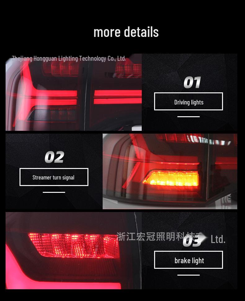 Светодиодный задний фонарь в сборе для Mitsubishi Pajero 2011-2018 - Модификация стоп-сигнала